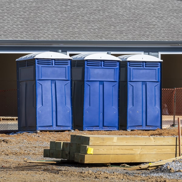 what is the expected delivery and pickup timeframe for the porta potties in Lyden New Mexico